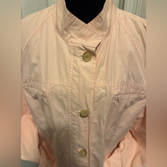 J Jill Pink Utility Jacket with Drawstring Waist - Picture 4 of 8